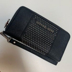 Micheal Kors MK Micro Studded Saffiano Wallet